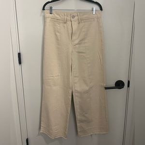 Blank NYC wide leg tan jeans